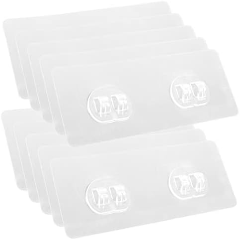 Cabilock 20 Pcs Non-Marking Double Claw Shower Shelf Hooks
