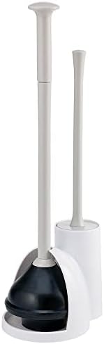 mDesign Hidden Plunger and Brush Set - WhiteLight Gray 1