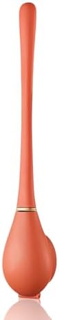 Modern Flexible Silicone Toilet Brush and Holder Set Orange