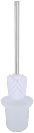 XVL Toilet Brush with Holder Frosted Glass Stainless Steel