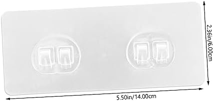 Cabilock 20 Pcs Non-Marking Double Claw Shower Shelf Hooks