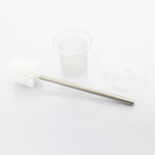 XVL Toilet Brush with Holder Frosted Glass Stainless Steel