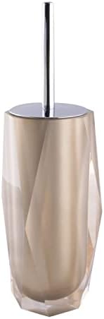 Sparkles Home Faceted Toilet Brush with Stainless Steel Handle