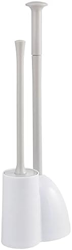 mDesign Hidden Plunger and Brush Set - WhiteLight Gray 1