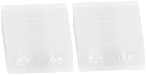 Cabilock 20 Pcs Non-Marking Double Claw Shower Shelf Hooks