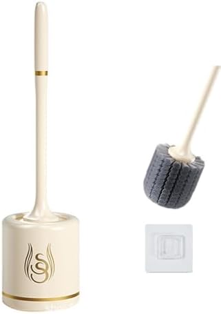 FUXINGQIYE Toilet Brush and Holder Set with Silicone Head