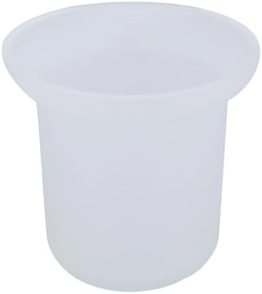 XVL Toilet Brush with Holder Frosted Glass Stainless Steel