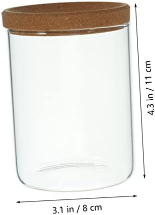 Delicate Bamboo Storage Canister with Clear Lid