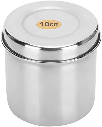 Restokki Stainless Steel Cotton Ball Holder with Lid