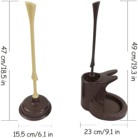 LNGCLTEZ Toilet Brush and Plunger Set