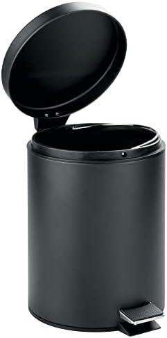 mDesign Toilet Brush Step Trash Can Combo Set 1