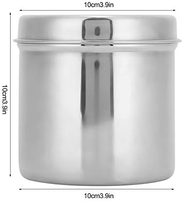 Restokki Stainless Steel Cotton Ball Holder with Lid