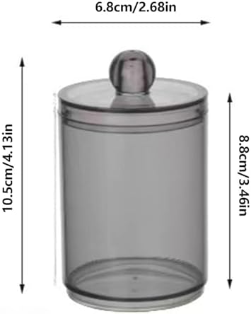 Cotton Swab Dispenser with Lid and Transparent Holder