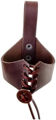 FeiYeup Leather Horn Cup Holder with Adjustable Belt 1