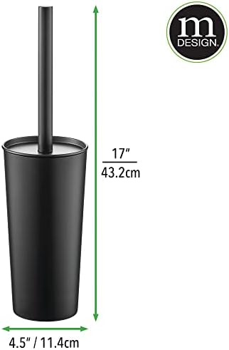 mDesign Toilet Brush Step Trash Can Combo Set 1