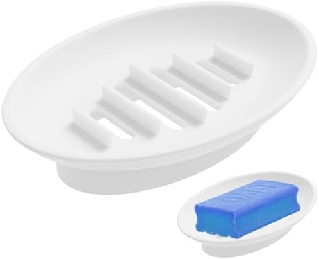 Silicone Soap Dish Holder for Shower and Kitchen