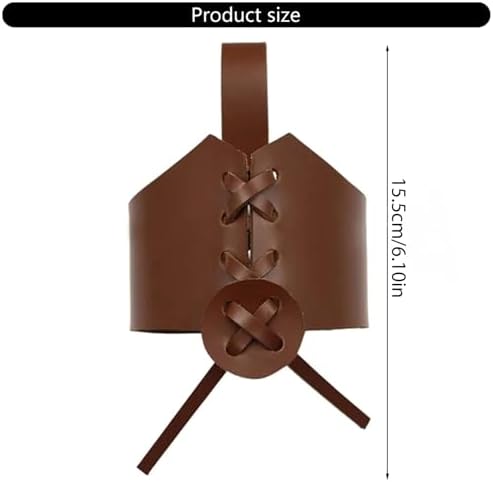 FeiYeup Leather Horn Cup Holder with Adjustable Belt 1