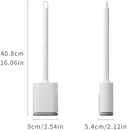 HEYPAL Toilet Brush and Holder Set White