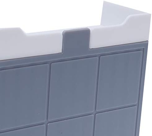 Fafeicy Gray Single Grid Shower Caddy with Drain Drawer and Hooks