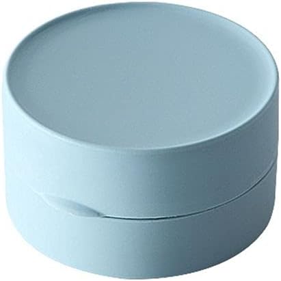 WEISHA Soap Box with Cover 1PC Round Oval Portable Bathroom Holder