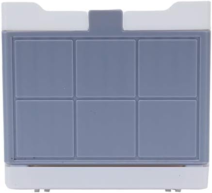 Fafeicy Gray Single Grid Shower Caddy with Drain Drawer and Hooks