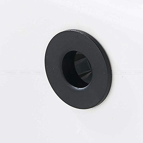 WIRFFND Sink Basin Trim Overflow Cover Brass Insert 2 PCS Matte Black