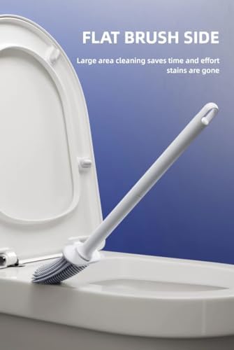 HEYPAL Toilet Brush and Holder Set White