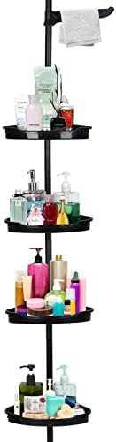 SunnyFurn Corner Shower Caddy with 4 Tiers