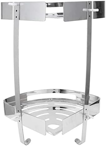 FINANCIALLY LIT 2-Tier Bathroom Corner Shelf Organizer