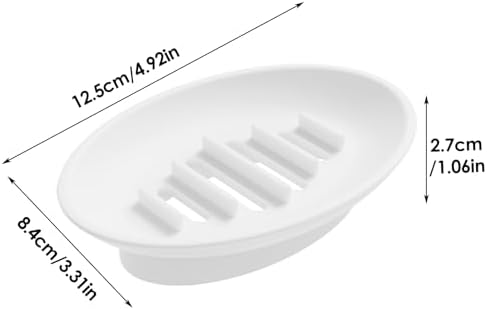 Silicone Soap Dish Holder for Shower and Kitchen
