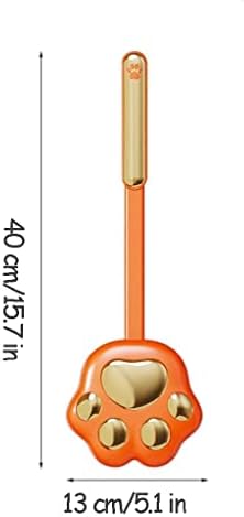 PEKJI Modern Toilet Brush with Silicone Head and Wall Holder