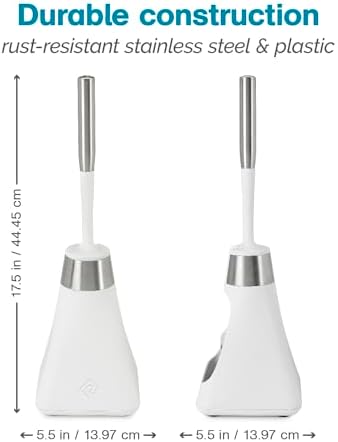 Polder Avant Toilet Brush Caddy with Twist-Remove Head