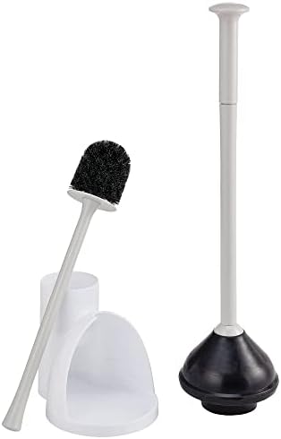 mDesign Hidden Plunger and Brush Set - WhiteLight Gray 1
