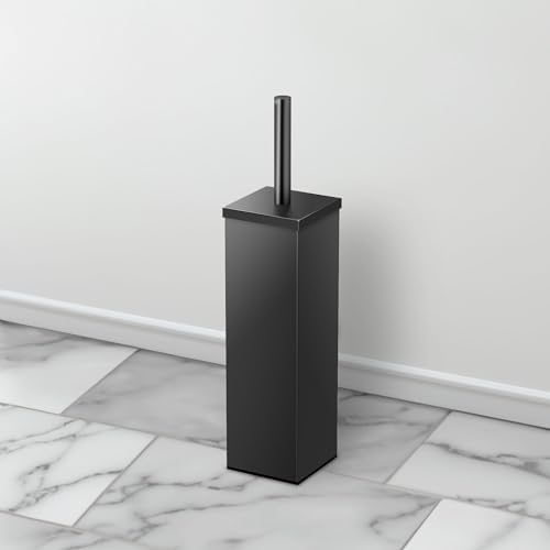 Gatco 1488MX Matte Black Toilet Brush Holder 1