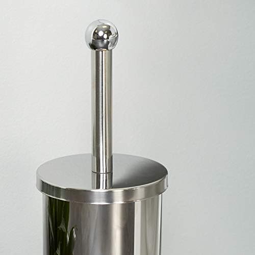 Zenna Home Toilet Brush Holder Set with Stainless Steel Brush