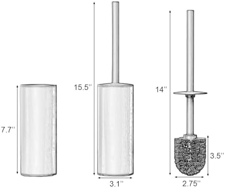 NEWRAIN Toilet Brush and Holder Set