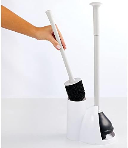 mDesign Hidden Plunger and Brush Set - WhiteLight Gray 1