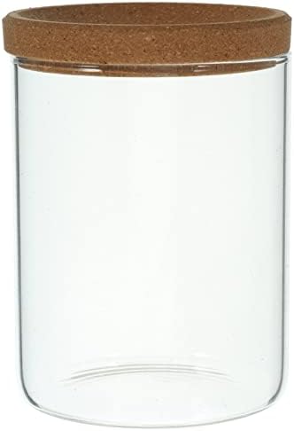 Alipis Glass Cotton Ball Holder Bathroom Jars with Lids