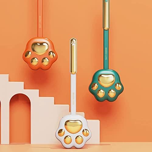 PEKJI Modern Toilet Brush with Silicone Head and Wall Holder