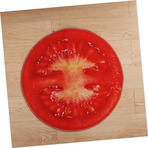 Hoement Round Non-Slip Foot Mat for Bath Living Room
