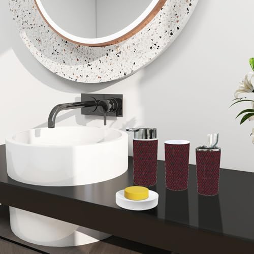 Boho Star Shape Bathroom Accessory Set 6 Piece 1