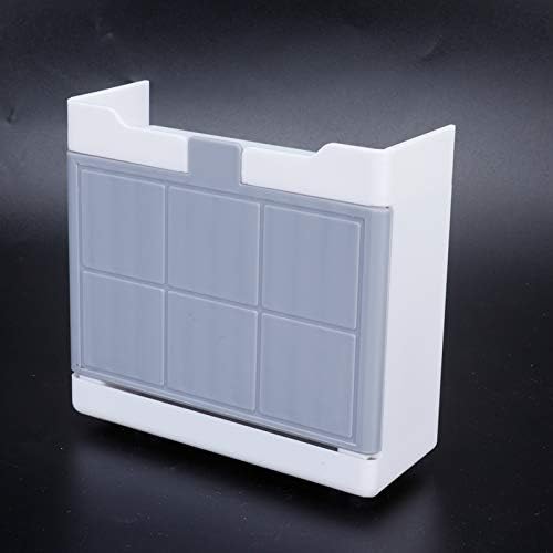 Fafeicy Gray Single Grid Shower Caddy with Drain Drawer and Hooks
