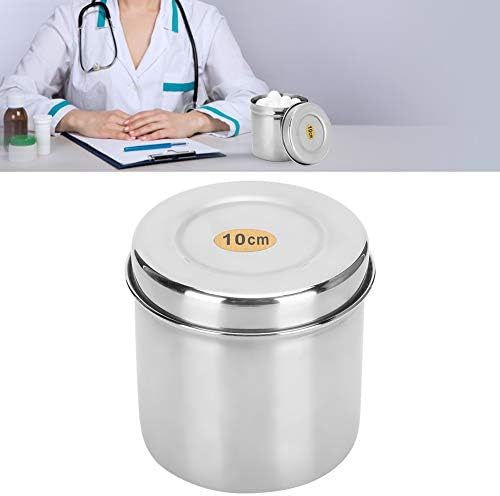 Restokki Stainless Steel Cotton Ball Holder with Lid