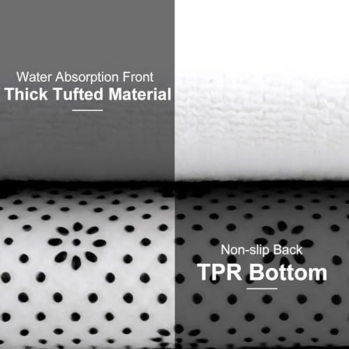 LIJUNMAIYIFU 16x24 Checkered Bath Rug Entrance Mat