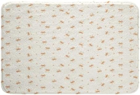 Cute Bow Bowknot Bath Rug for Kids 16x24 Inch Light Brown