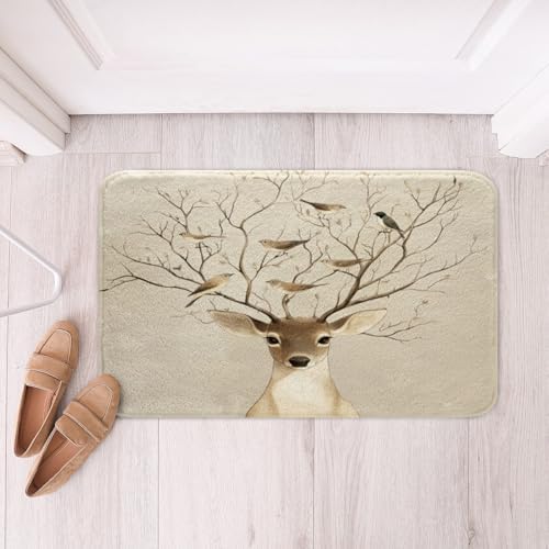 Feelyou 16x24 Inch Cute Deer Bath Mat