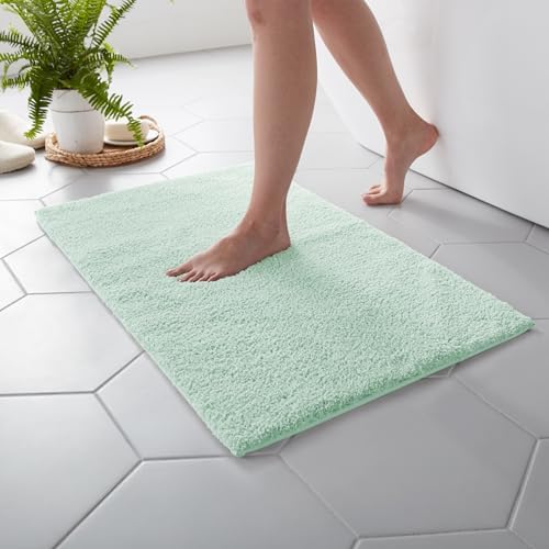 Martha Stewart Drylon Bath Rug - Aqua 17x24 Inches