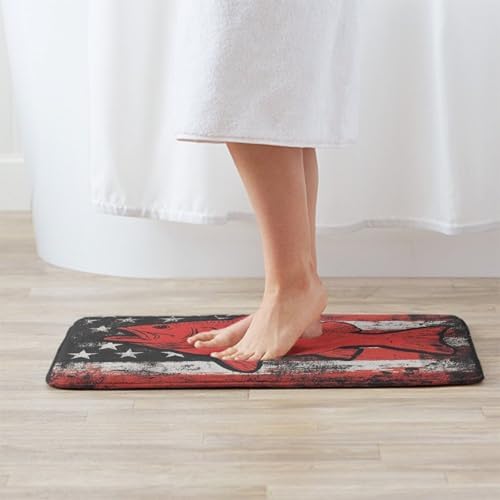 BoomDragon Memory Foam Bath Rug with Non-Slip Base