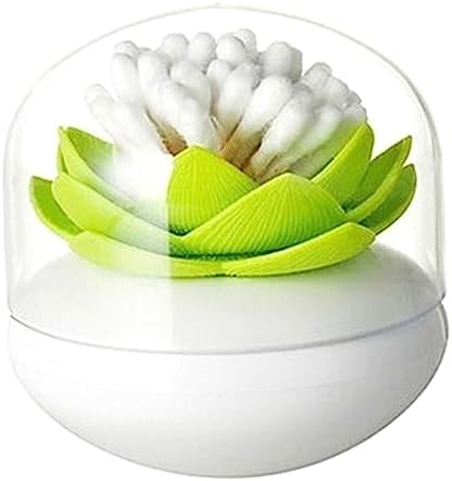 Unomor Lotus Cotton Swab Holder Organizer Green 1