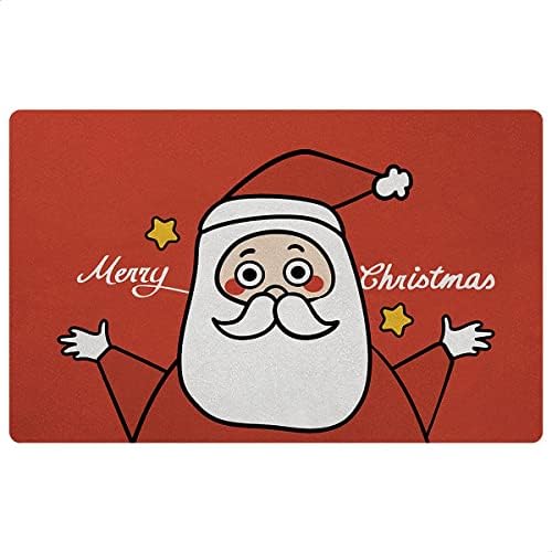 Tyrafry Christmas Bathroom Rug with Santa Design